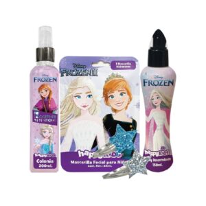 FROZEN ESTUCHE Clolonia 200ml+Mascarilla para Niñas+Desenredante 150ml+VinchasFROZEN ESTUCHE Clolonia 200ml+Mascarilla para Niñas+Desenredante 150ml+Vinchas2