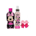 MINNIE MOUSE ESTUCHE Colonia 2D 200ml+SHAMPOO 2D 2en1 350ml+Vinchas2