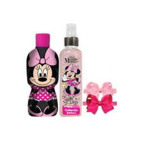 MINNIE MOUSE ESTUCHE Colonia 2D 200ml+SHAMPOO 2D 2en1 350ml+Vinchas2