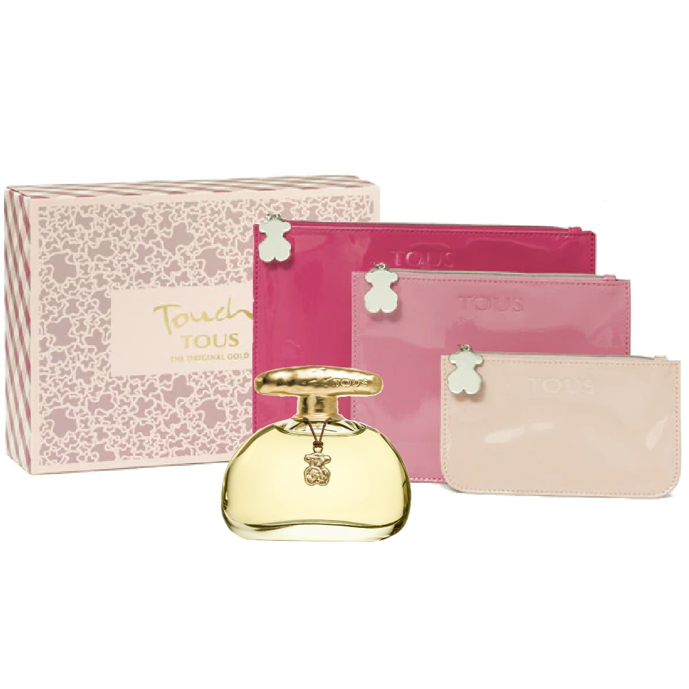 TOUS TOUCH Estuche EDT 100ml + 3 Carteras de Mano