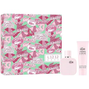 L.12.12 ROSE ESTUCHE EDP 50ml+Body Lotion 75ml (Lacoste) (Mujer)